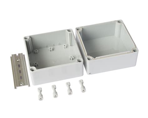 electrical junction box din rail|12 way din rail enclosure.